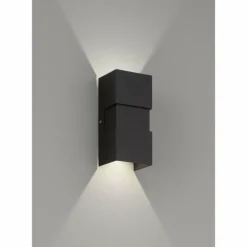 Luminaires Fischer & Honsel Applique murale d'extérieur Fischer-Honsel Oslo LED Noir, 2 lumières