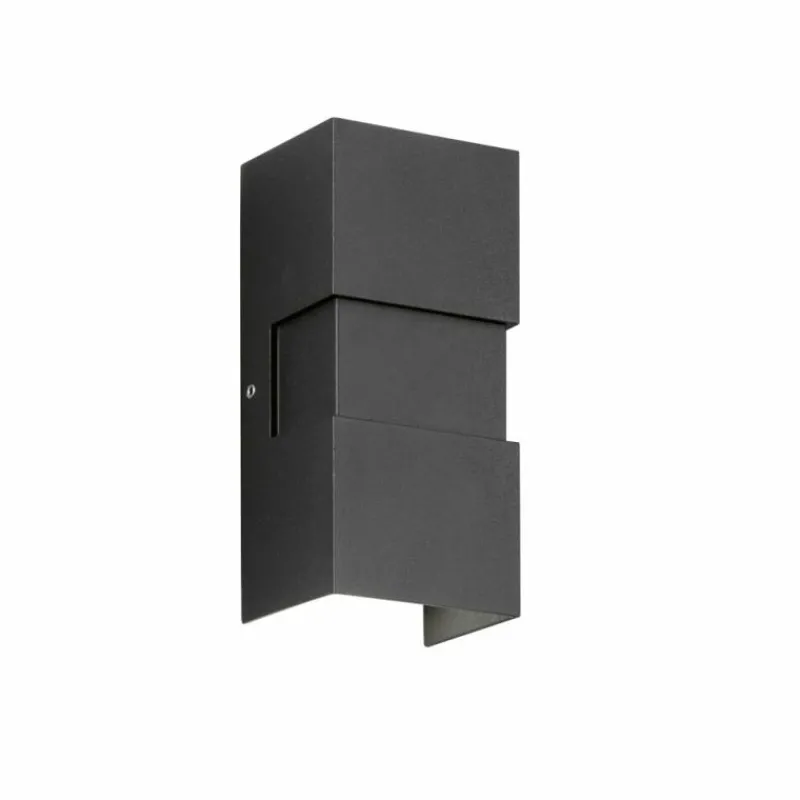 Luminaires Fischer & Honsel Applique murale d'extérieur Fischer-Honsel Oslo LED Noir, 2 lumières