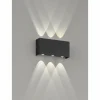Luminaires Fischer & Honsel Applique murale d'extérieur Fischer-Honsel Nairobi LED Noir, 2 lumières