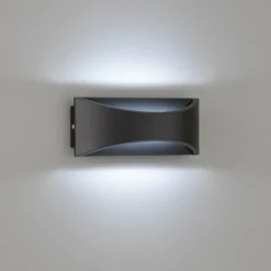 Luminaires Fischer & Honsel Applique murale d'extérieur Fischer-Honsel Rio LED Noir, 1 lumière