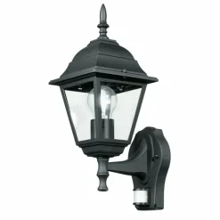 Luminaires Lutec Applique murale d'extérieur Lutec Roma Anthracite, 1 lumière, Détecteur de mouvement