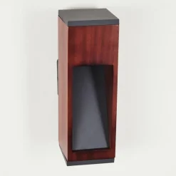 hofstein Applique murale d'extérieur Byremo Bois foncé, Noir, 1 lumière