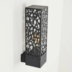 Style Boho-Chic-hofstein Applique murale d'extérieur Innvoll Noir, 1 lumière