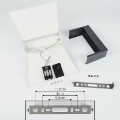 hofstein Applique murale d'extérieur Randsfjord LED Anthracite, Blanc, 1 lumière