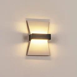 hofstein Applique murale d'extérieur Randsfjord LED Anthracite, Blanc, 1 lumière