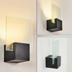 hofstein Applique murale d'extérieur Aasbo LED Noir, 1 lumière