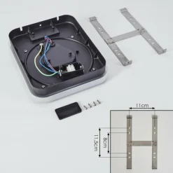 hofstein Applique murale d'extérieur Haga LED Noir, 1 lumière, Détecteur de mouvement