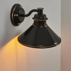 Luminaires Rustiques-hofstein Applique murale d'extérieur Bocholt Brun, Cuivre, Noir, 1 lumière