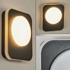 hofstein Applique murale d'extérieur Haga LED Noir, 1 lumière