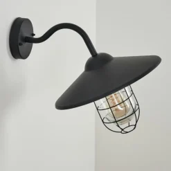 hofstein Applique murale d'extérieur Oricourt Noir, 1 lumière