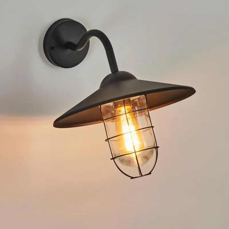 hofstein Applique murale d'extérieur Oricourt Noir, 1 lumière