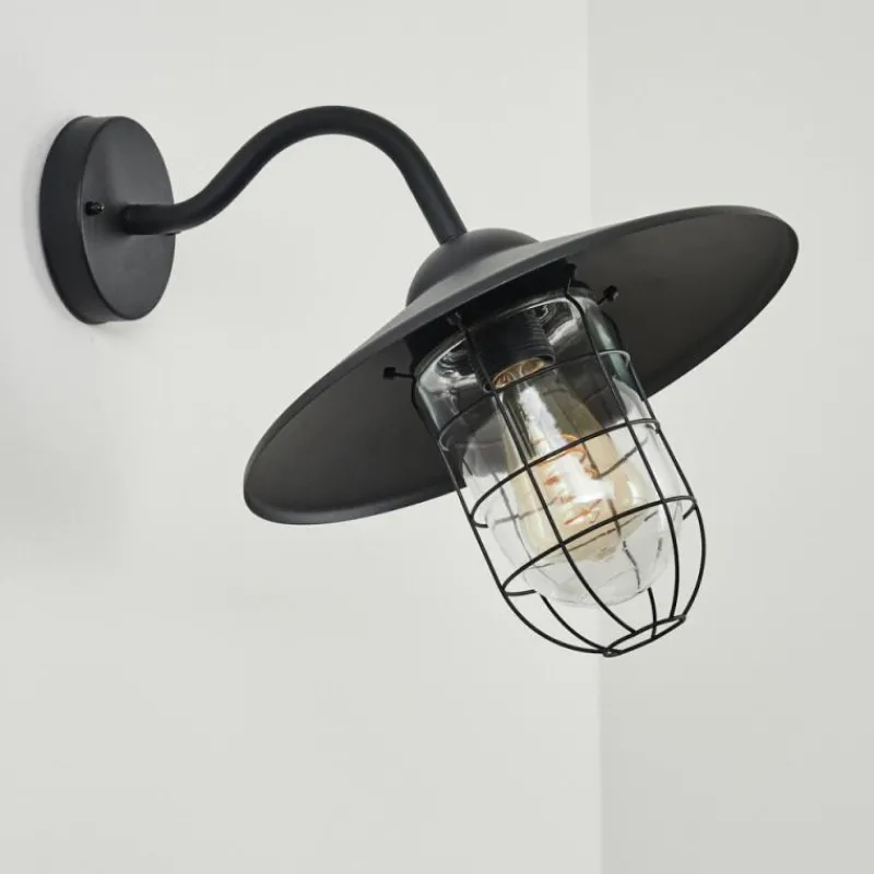 hofstein Applique murale d'extérieur Oricourt Noir, 1 lumière