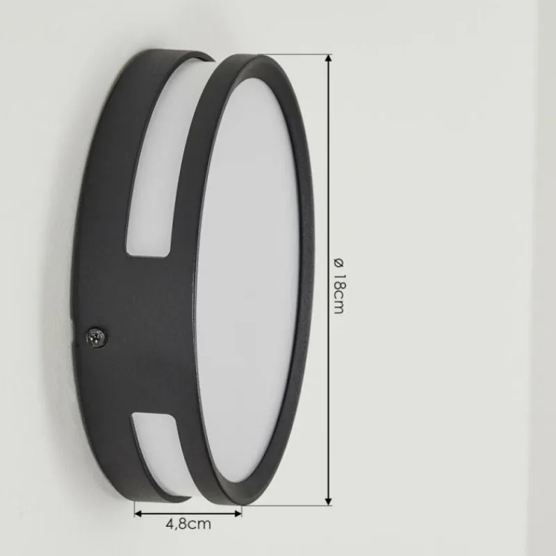 hofstein Applique murale d'extérieur Chiavari LED Anthracite, 1 lumière