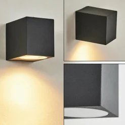 hofstein Applique murale d'extérieur Skaabu Noir, Blanc, 1 lumière