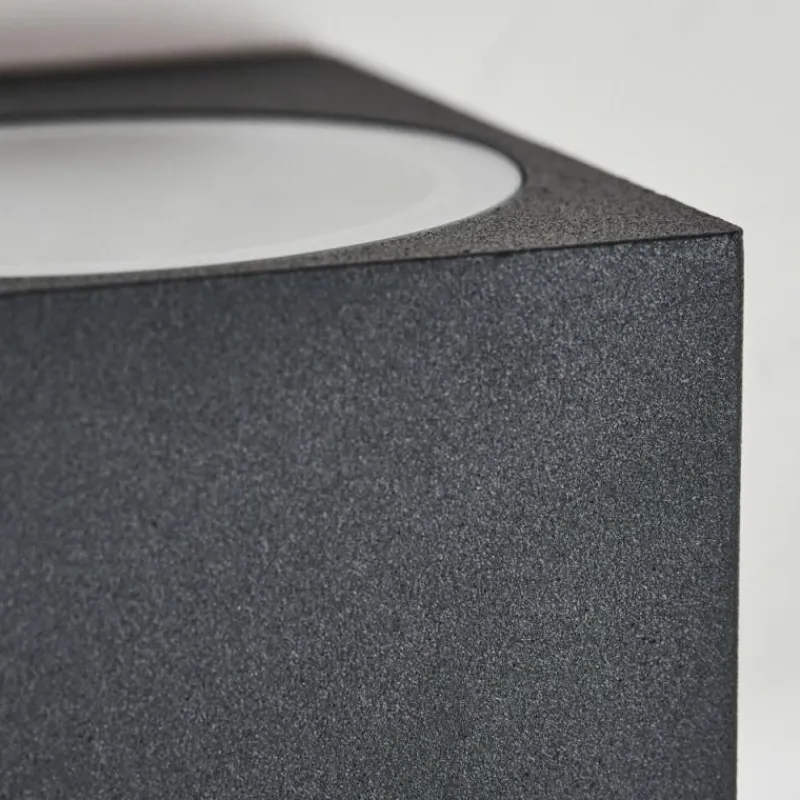 hofstein Applique murale d'extérieur Skaabu Noir, Blanc, 2 lumières