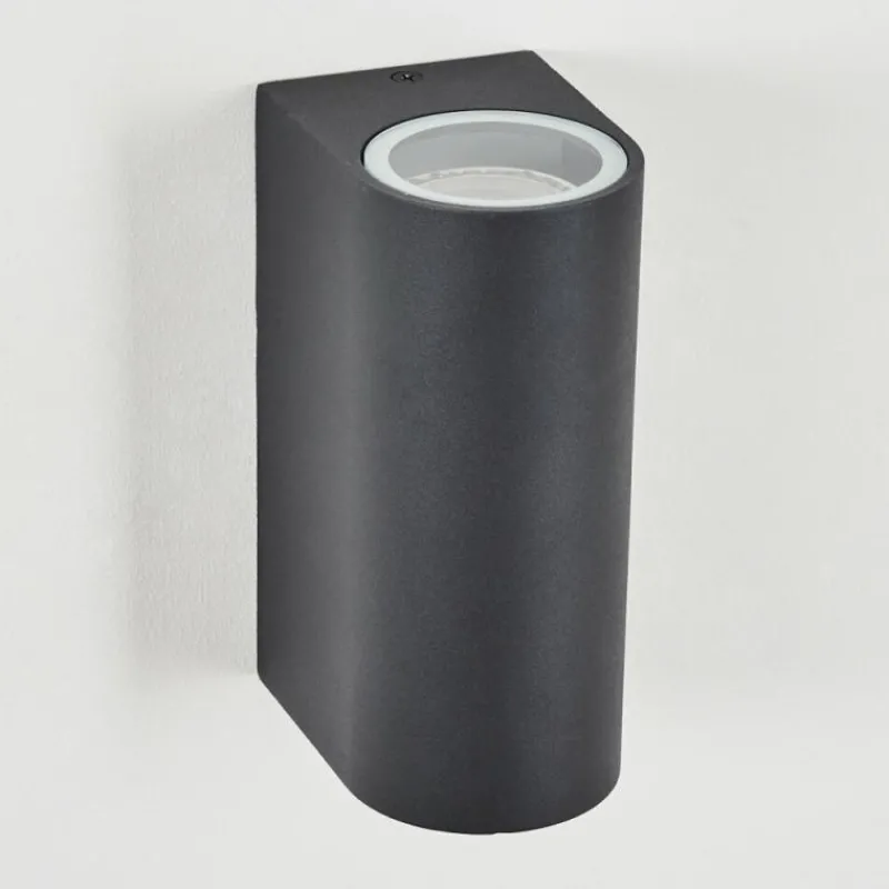 hofstein Applique murale d'extérieur Skaabu Noir, Blanc, 2 lumières