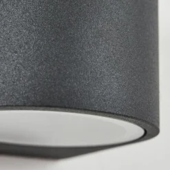 hofstein Applique murale d'extérieur Skaabu Noir, Blanc, 2 lumières