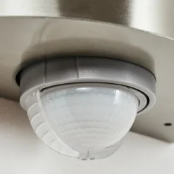 hofstein Applique murale d'extérieur Lauvdal Acier inoxydable, 1 lumière, Détecteur de mouvement