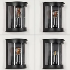 hofstein Applique murale d'extérieur Spitnes Noir, 1 lumière