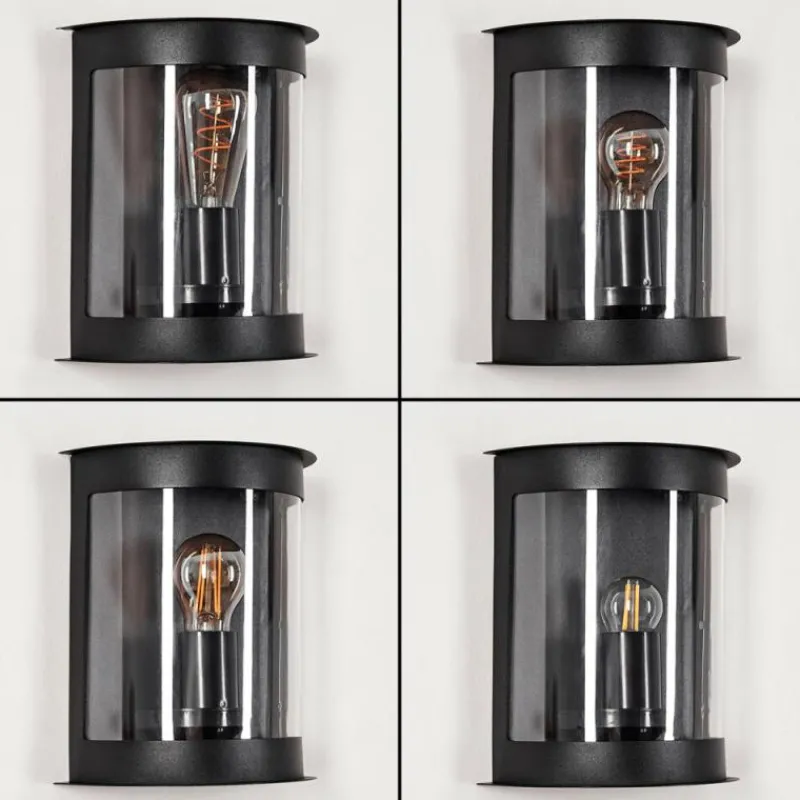 hofstein Applique murale d'extérieur Spitnes Noir, 1 lumière