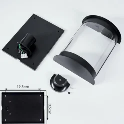 hofstein Applique murale d'extérieur Spitnes Noir, 1 lumière