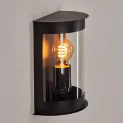 hofstein Applique murale d'extérieur Spitnes Noir, 1 lumière