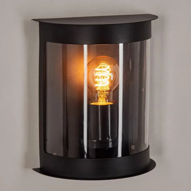 hofstein Applique murale d'extérieur Spitnes Noir, 1 lumière