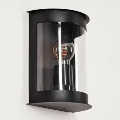 hofstein Applique murale d'extérieur Spitnes Noir, 1 lumière