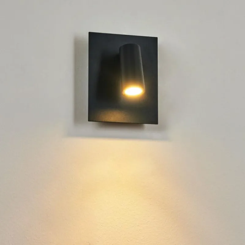 hofstein Applique murale d'extérieur Saeter LED Noir, 1 lumière