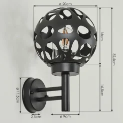 hofstein Applique murale d'extérieur Saaseg Anthracite, 1 lumière