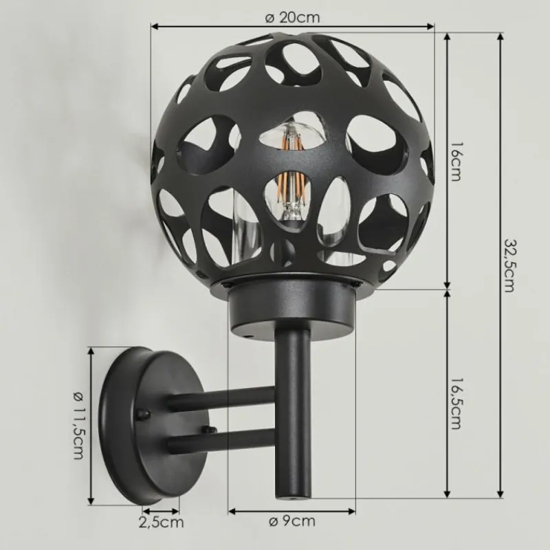 hofstein Applique murale d'extérieur Saaseg Anthracite, 1 lumière