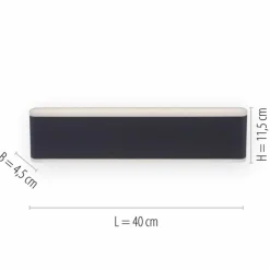 Luminaires Paul Neuhaus Applique murale d'extérieur Paul-Neuhaus ELSA LED Anthracite, 2 lumières