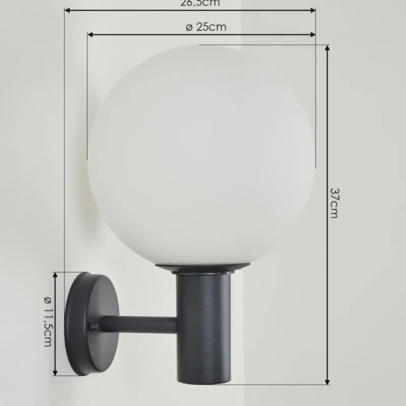 hofstein Applique murale d'extérieur Bubodefo Anthracite, 1 lumière