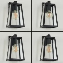 hofstein Applique murale d'extérieur Marobo Noir, 1 lumière