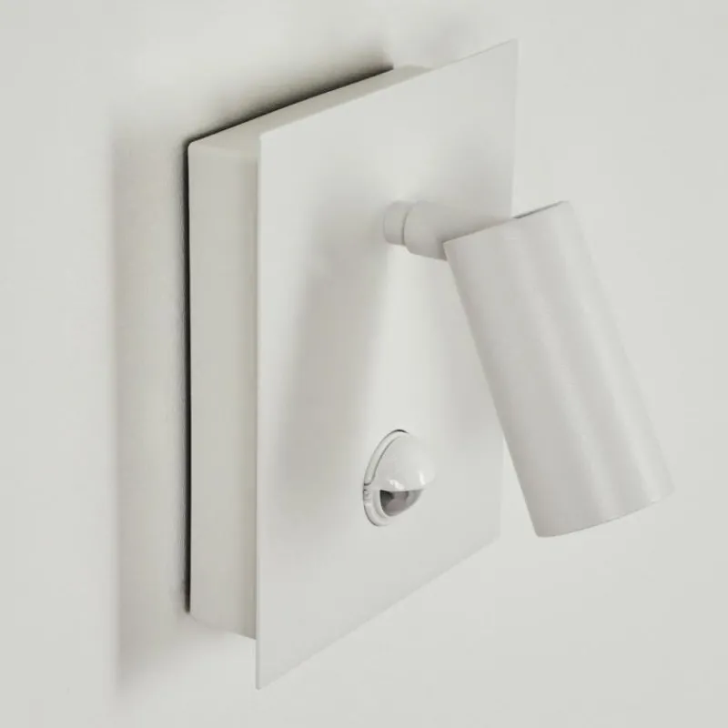 hofstein Applique murale d'extérieur Saeter LED Blanc, 1 lumière, Détecteur de mouvement