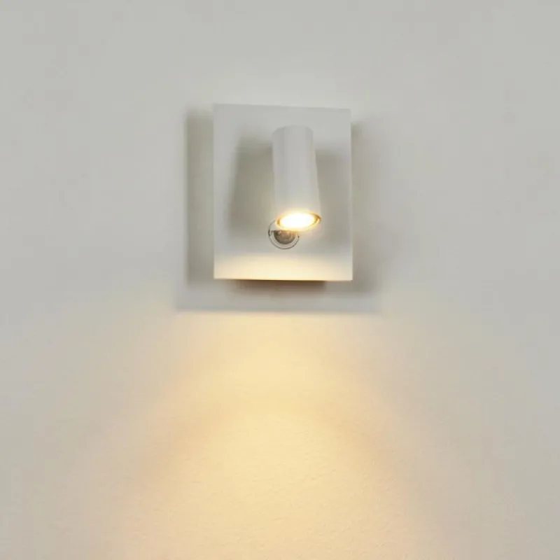 hofstein Applique murale d'extérieur Saeter LED Blanc, 1 lumière, Détecteur de mouvement