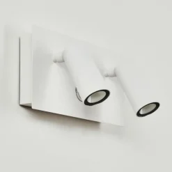hofstein Applique murale d'extérieur Saeter LED Blanc, 2 lumières, Détecteur de mouvement
