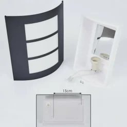 hofstein Applique murale d'extérieur Matilau Blanc, 1 lumière