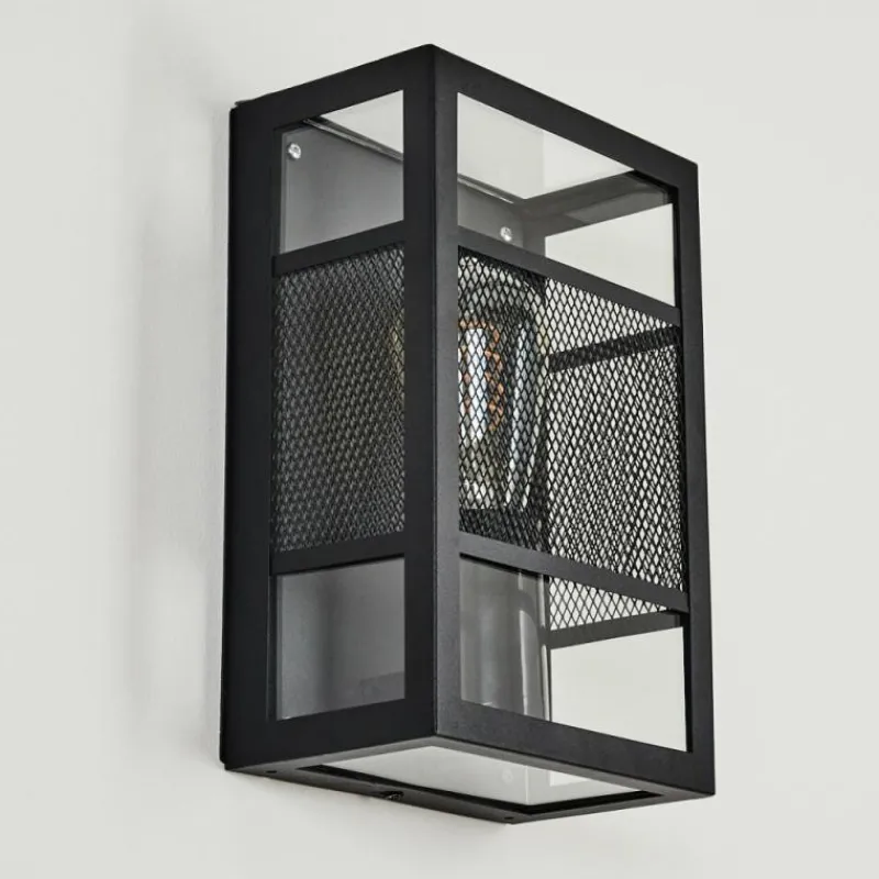 hofstein Applique murale d'extérieur Nelgen Noir, 1 lumière