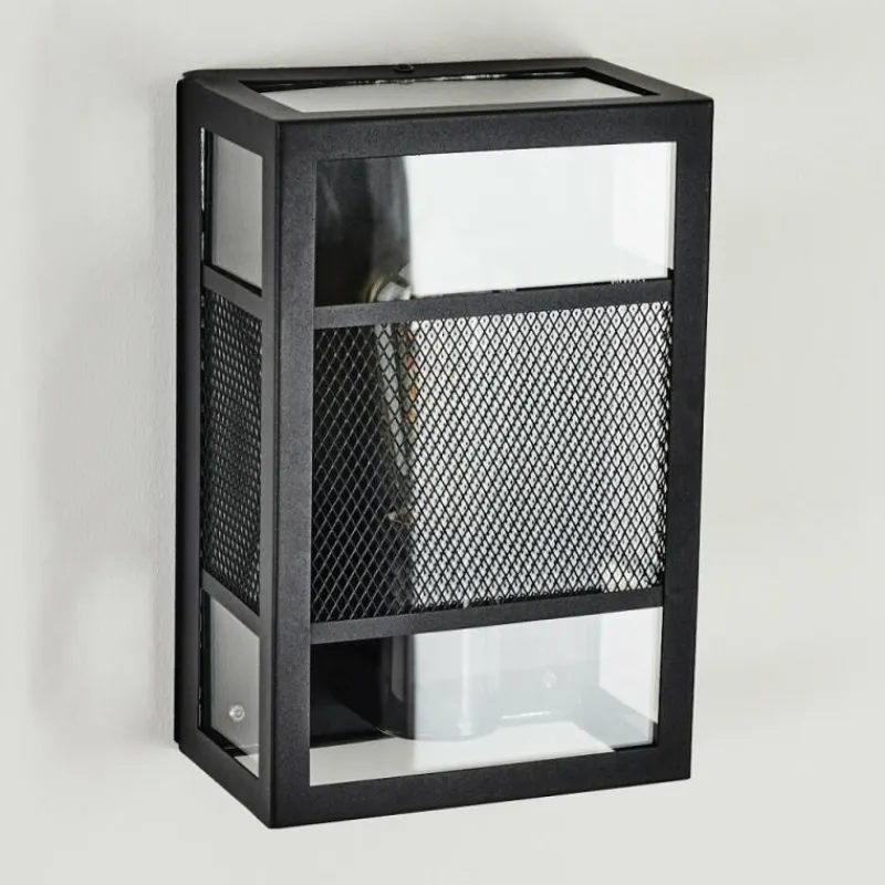 hofstein Applique murale d'extérieur Nelgen Noir, 1 lumière