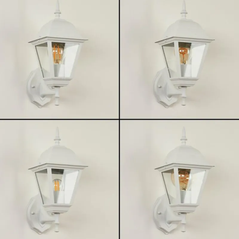 Luminaires Rustiques-hofstein Applique murale d'extérieur Naofe Blanc, 1 lumière