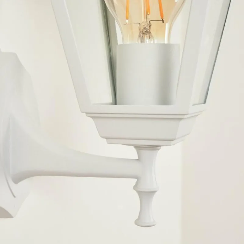 Luminaires Rustiques-hofstein Applique murale d'extérieur Naofe Blanc, 1 lumière