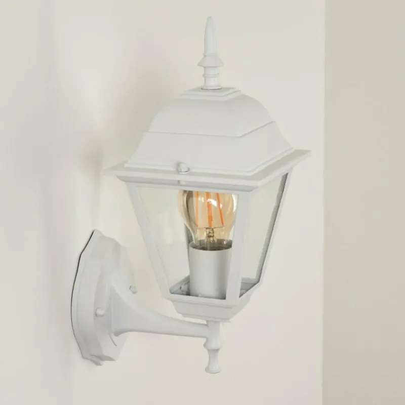 Luminaires Rustiques-hofstein Applique murale d'extérieur Naofe Blanc, 1 lumière