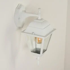 Luminaires Rustiques-hofstein Applique murale d'extérieur Naofe Blanc, 1 lumière