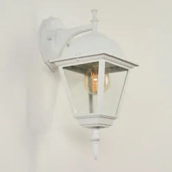 Luminaires Rustiques-hofstein Applique murale d'extérieur Naofe Blanc, 1 lumière