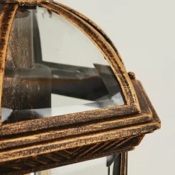 Luminaires Rustiques-hofstein Applique murale d'extérieur Bourrouc Or, Noir, 1 lumière