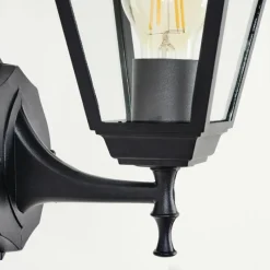 Luminaires Rustiques-hofstein Applique murale d'extérieur Naofe Noir, 1 lumière