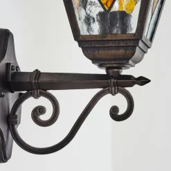 Luminaires Rustiques-hofstein Applique murale d'extérieur Chatelain Cuivre, Noir, 1 lumière