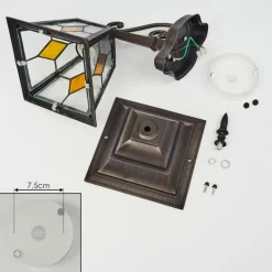 Luminaires Rustiques-hofstein Applique murale d'extérieur Chatelain Cuivre, Noir, 1 lumière