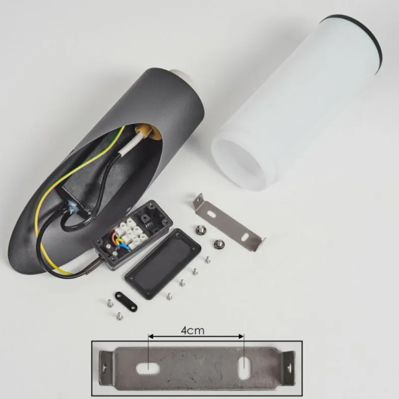 hofstein Applique murale d'extérieur Caserta Anthracite, 1 lumière, Détecteur de mouvement